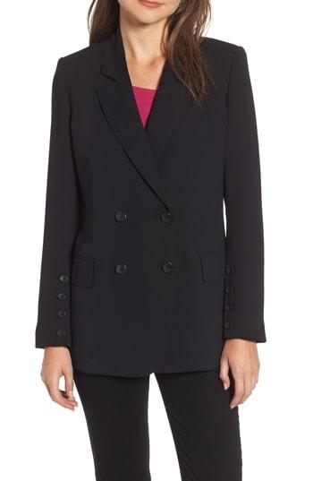 Women's Chelsea28 Button Detail Jacket, Size - Black