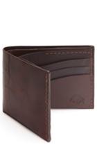 Men's Ezra Arthur No. 8 Leather Wallet - Burgundy