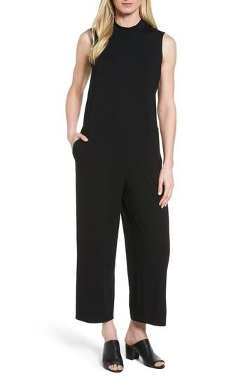 Women's Eileen Fisher Jersey Crop Wide Leg Jumpsuit
