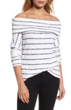 Women's Caslon Convertible Neck Knit Pullover, Size - White