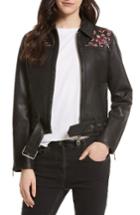 Women's Rebecca Minkoff Washoe Embroidered Leather Jacket