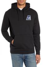 Men's North Face Logo Patch Pullover Hoodie, Size - Black