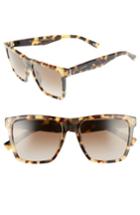 Women's Marc Jacobs 54mm Flat Top Gradient Square Frame Sunglasses - Spotted Havana