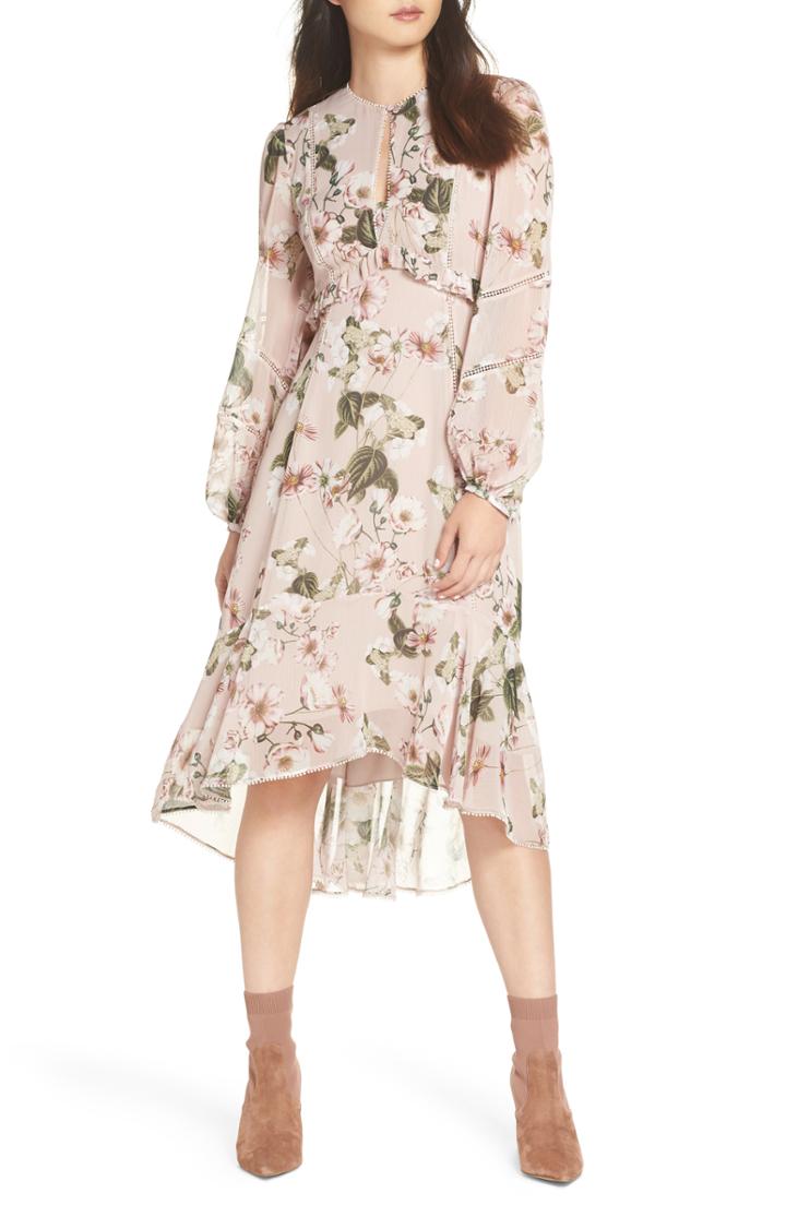 Women's Ever New Floral Print High/low Hem Dress