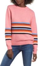 Women's Love By Design Textured Stripe Sweater - Pink