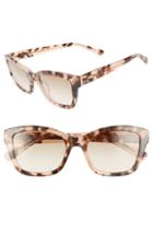Women's Longchamp Heritage 53mm Square Sunglasses - Pink Tortoise