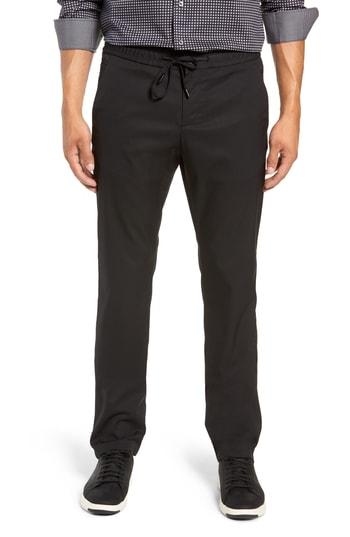 Men's Bugatchi Flat Front Pants X 32 - Black