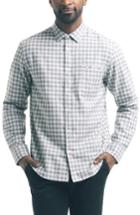 Men's Good Man Brand Slim Fit Check Sport Shirt - Grey