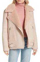 Women's Joie Darnesha Genuine Shearling Jacket, Size - Beige