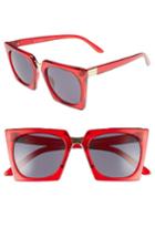 Women's A.j. Morgan Cropduster 52mm Sunglasses - Red