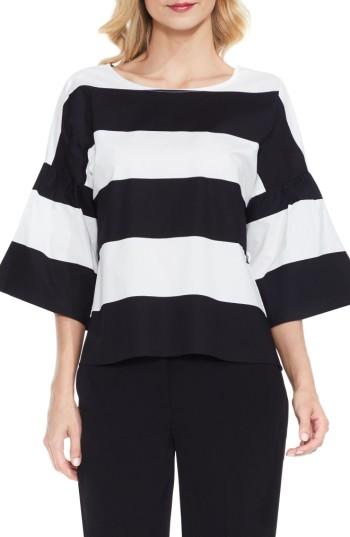 Women's Vince Camuto Camden Bell Sleeve Blouse - Black