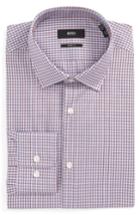 Men's Boss Marley Sharp Fit Check Dress Shirt .5l - Red