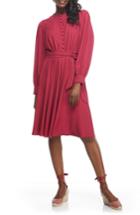 Women's Gal Meets Glam Collection Madelyn Stretch Crepe Dress - Pink