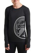 Women's Oiselle Team Long Sleeve T-shirt - Black