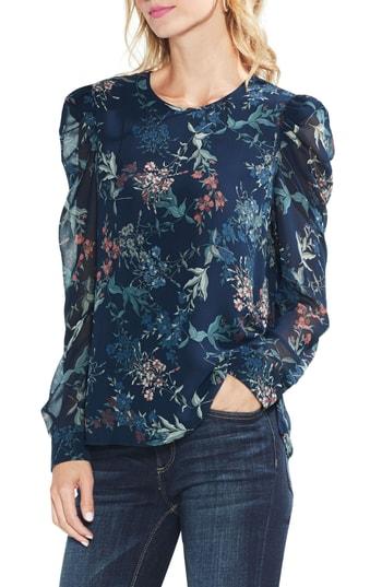 Women's Vince Camuto Garden Heirloom Puff Shoulder Blouse - Blue