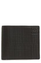 Men's Loewe Textured Calfskin Bifold Wallet - Black