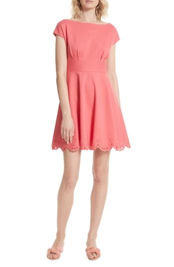 Women's Kate Spade New York Fiorella Cutwork Hem Dress, Size - Pink