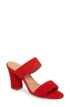 Women's Halogen Della Slide Sandal M - Red