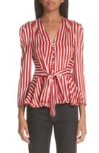 Women's Max Mara Losanna Pleat Back Shirt Us / 38 It - Green