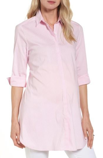 Women's Isabella Oliver Dora Stripe Maternity Shirt - Pink