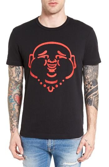 Men's True Religion Brand Jeans Buddha Graphic T-shirt - Black