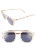 Women's Pared Camels & Caravans 50mm Retro Sunglasses - Blush/ Rose Gold Grey