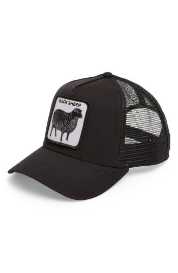 Men's Goorin Brothers 'animal Farm - Naughty Lamb' Trucker Cap - Black