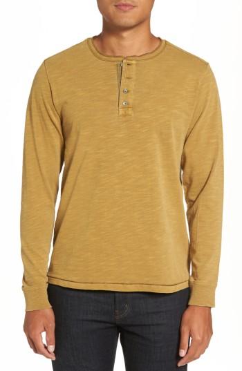 Men's Jeremiah 'penn' Slub Jersey Henley - Beige