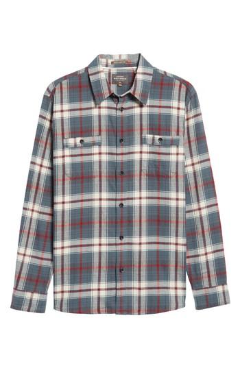 Men's Quiksilver Waterman Collection Raleigh Plaid Flannel Sport Shirt