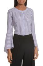 Women's Milly Stripe Shirting Blouse - Purple