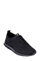Women's Cole Haan Zer?grand Wingtip Sneaker .5 B - Black