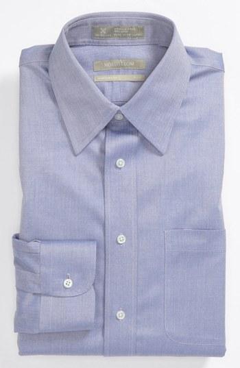 Nordstrom Smartcare Traditional Fit Dress Shirt Blue 15 - 35