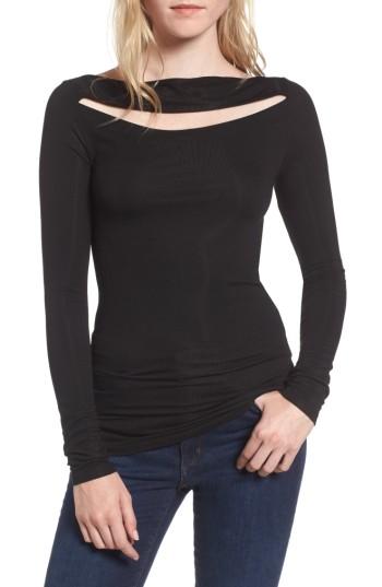 Women's Joe's Emery Cutout Tee - Black