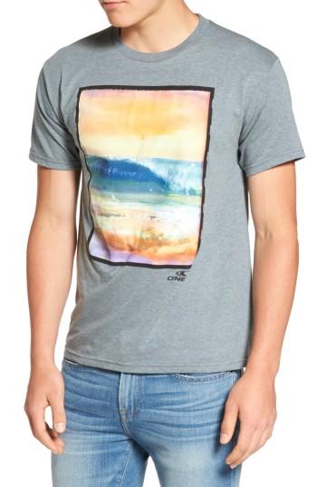 Men's O'neill Bright Lights Graphic T-shirt, Size - Grey