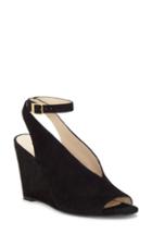 Women's Louise Et Cie Ankle Strap Wedge Sandal M - Black