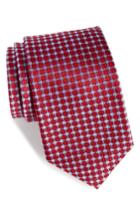 Men's Nordstrom Men's Shop Kitson Geometric Silk Tie, Size X-long - Red