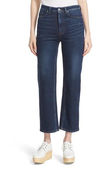 Women's La Vie Rebecca Taylor Anais Crop Wide Leg Jeans