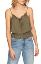 Women's 1.state Ruffle Camisole, Size - Green