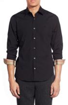Men's Burberry Cambridge Aboyd Sport Shirt, Size - Black