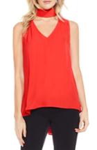 Women's Vince Camuto Mock Choker V-neck Blouse - Orange