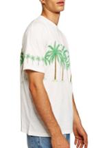 Men's Topman Oversize Palm Trees Graphic T-shirt - Ivory