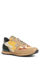 Men's Valentino Garavani Camo Rockrunner Sneaker Us / 39eu - Yellow
