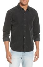 Men's Frame Slim Fit Corduroy Shirt - Black