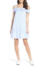 Women's Nsr Off The Shoulder Shirtdress - Blue