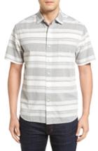 Men's Tommy Bahama Clambake Stripe Standard Fit Sport Shirt, Size - Black