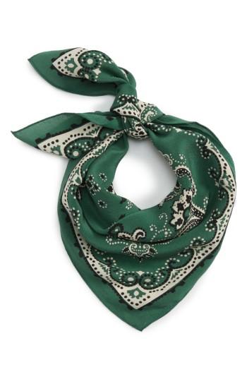 Women's Madewell Silk Bandana, Size - Purple