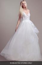 Women's Blush By Hayley Paige Clover Lace & Tulle Wedding Dress, Size In Store Only - Ivory