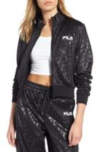 Women's Fila Isidora Embossed Logo Track Jacket - Black