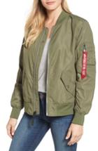 Women's Alpha Industries L-2b Scout Water Resistant Flight Jacket