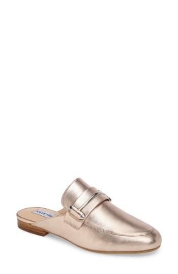 Women's Steve Madden Kera Flat Loafer Mule M - Metallic